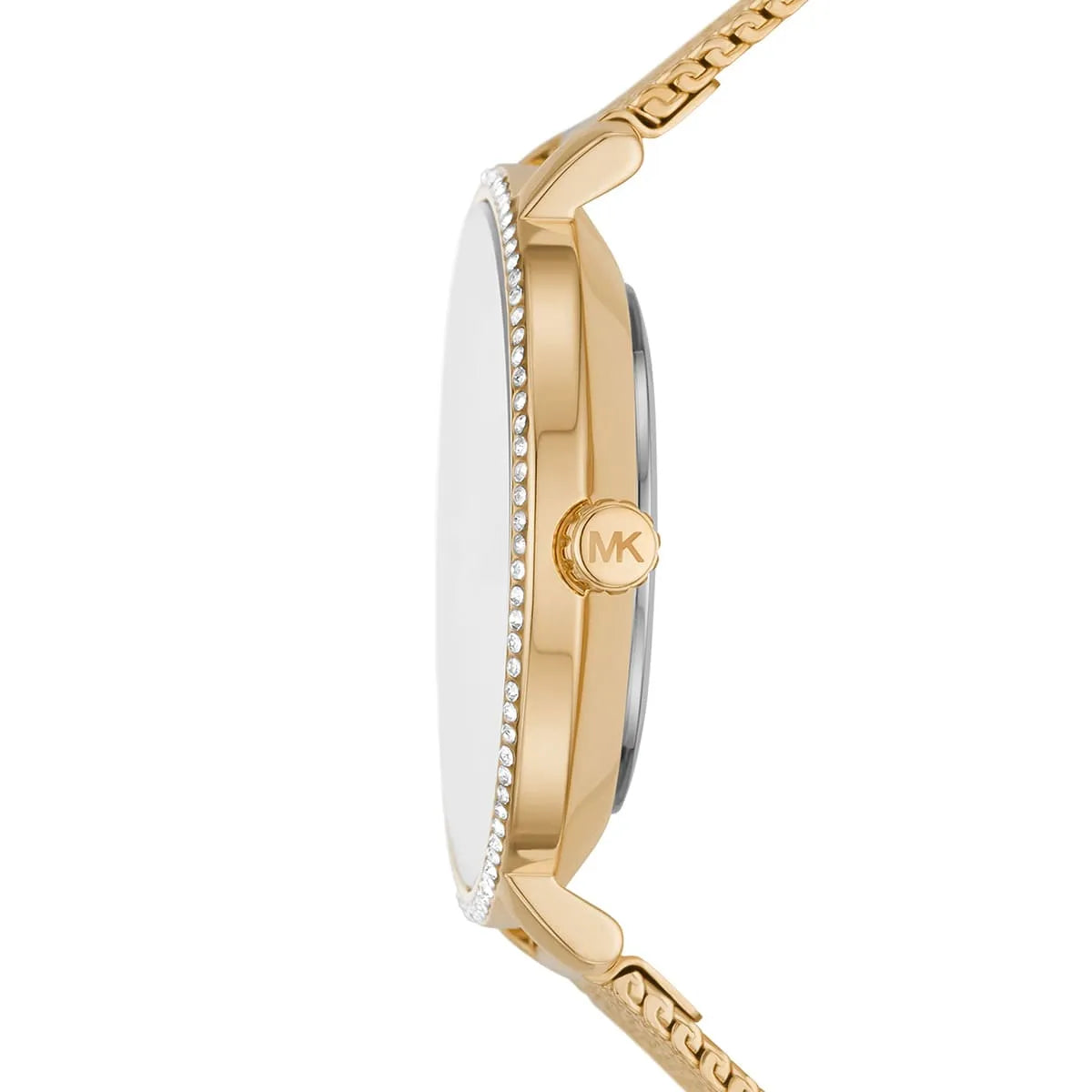 Michael Kors Pyper Quartz Mother of Pearl White Dial Gold Mesh Bracelet Watch For Women - MK4619
