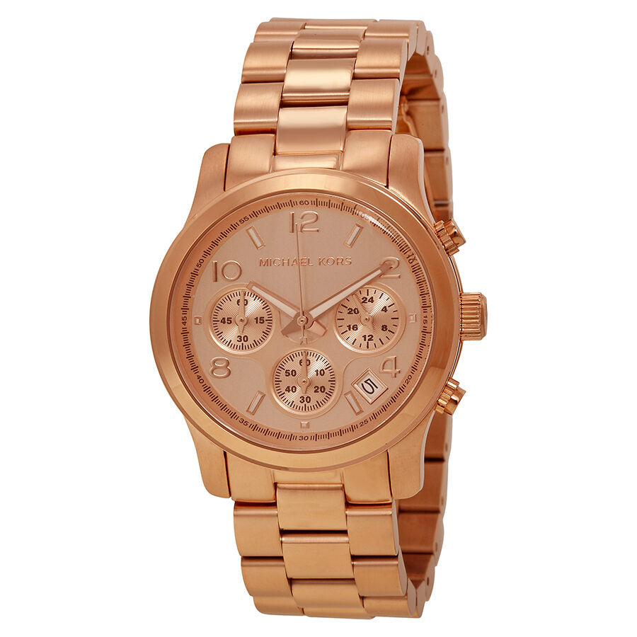 Michael Kors Runway Chronograph Gold Dial Ladies Watch MK5128