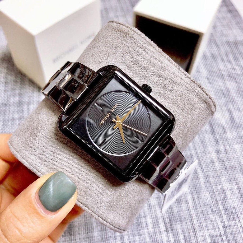 Michael Kors Square Lake Black Tone Women's Watch MK3666