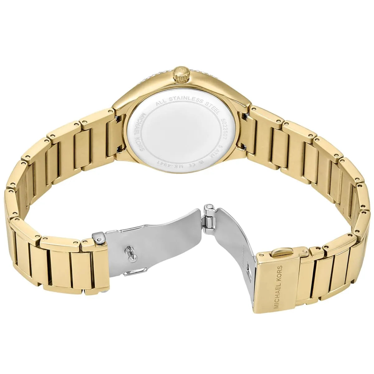 Michael Kors Sylvia Three-Hand Gold-Tone Stainless Steel Women's Watch - MK4941