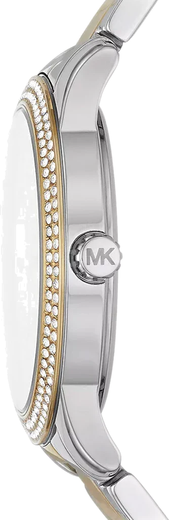 Michael Kors Oversized Tibby Pavé Two-Tone Watch - MK6825
