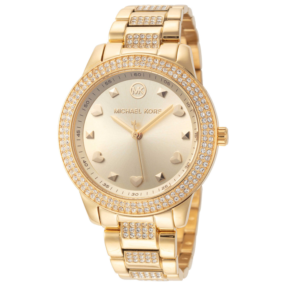 Michael Kors Tibby Quartz Crystal Gold Dial Ladies Watch MK1071