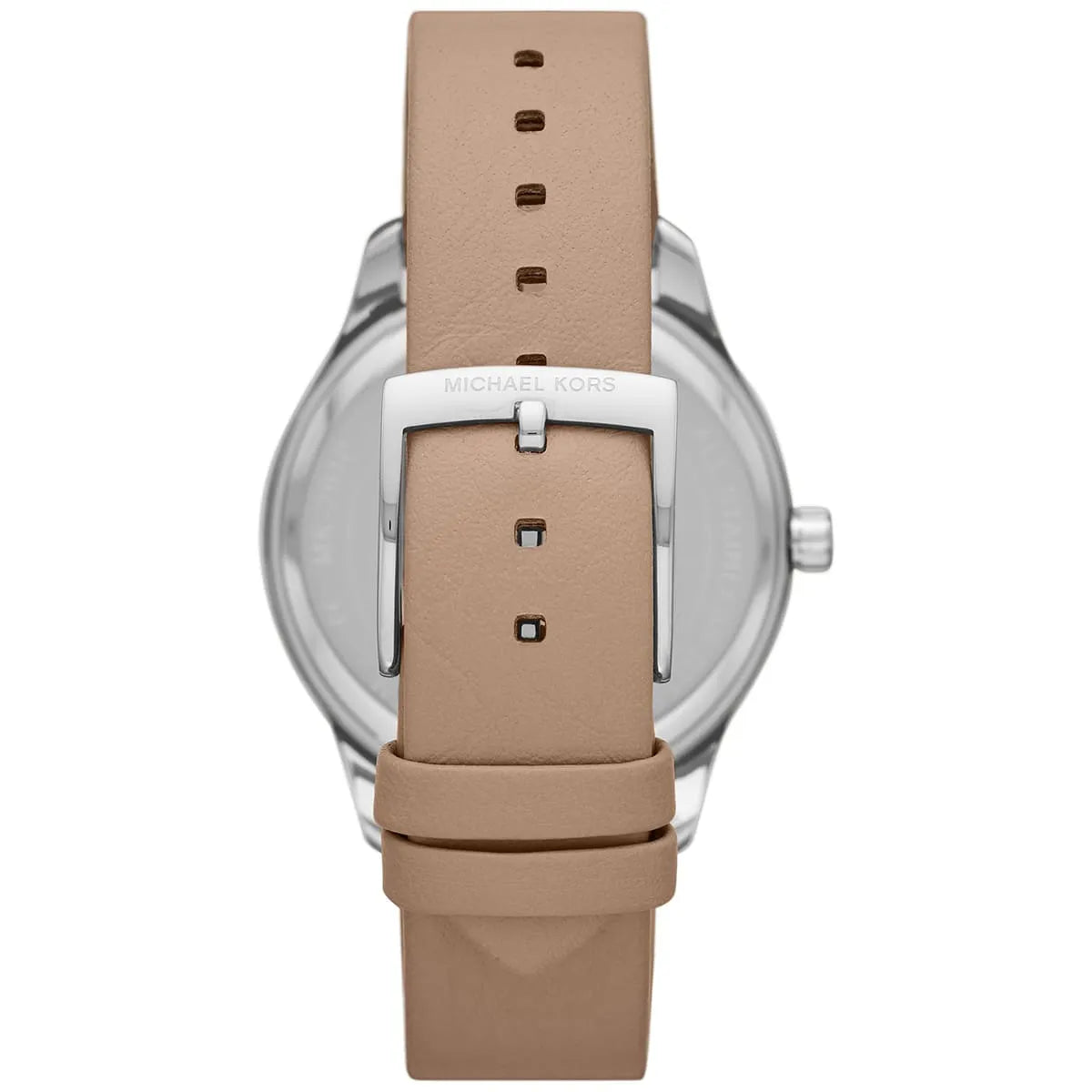 Michael Kors Layton beige genuine leather strap with buckle closure