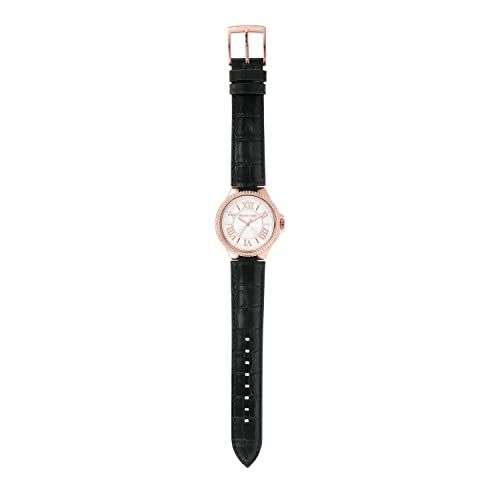 Michael Kors Mini Camille Pavé Rose Gold-Tone And Crocodile Embossed Leather Watch Mk2962I