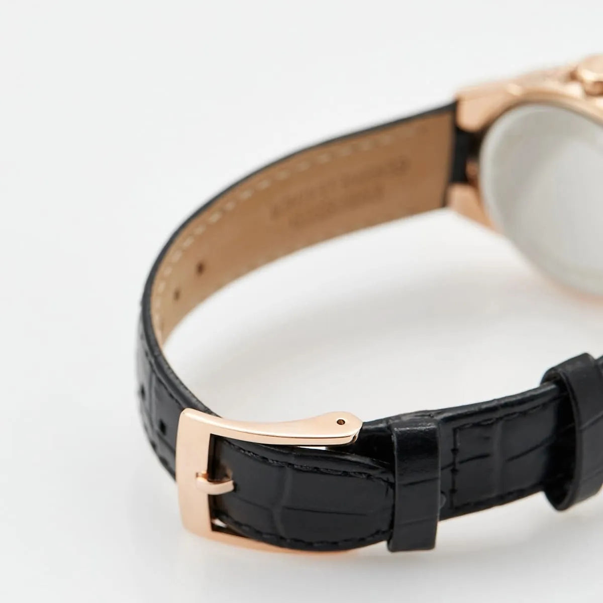 Michael Kors Mini Camille Pavé Rose Gold-Tone And Crocodile Embossed Leather Watch Mk2962I