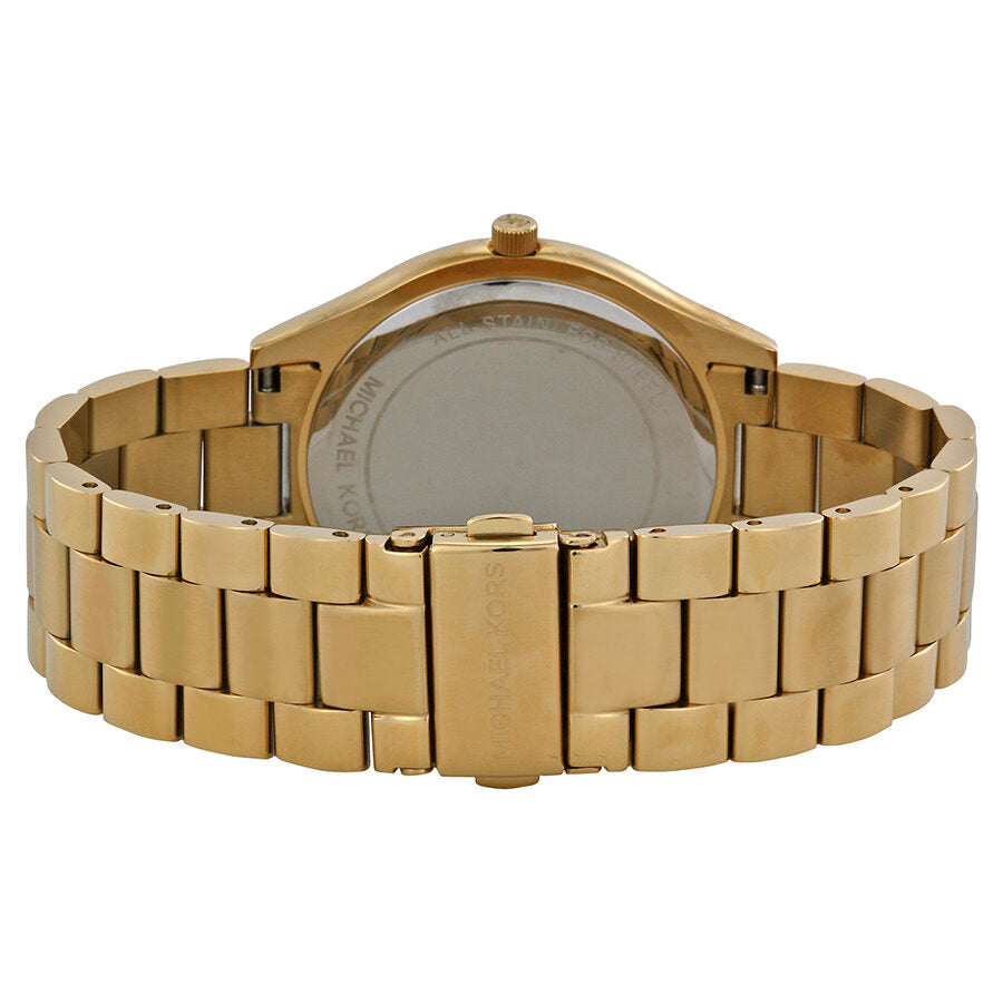 Michael Kors Runway Blue Dial Gold-Tone Women's Watch - MK3265