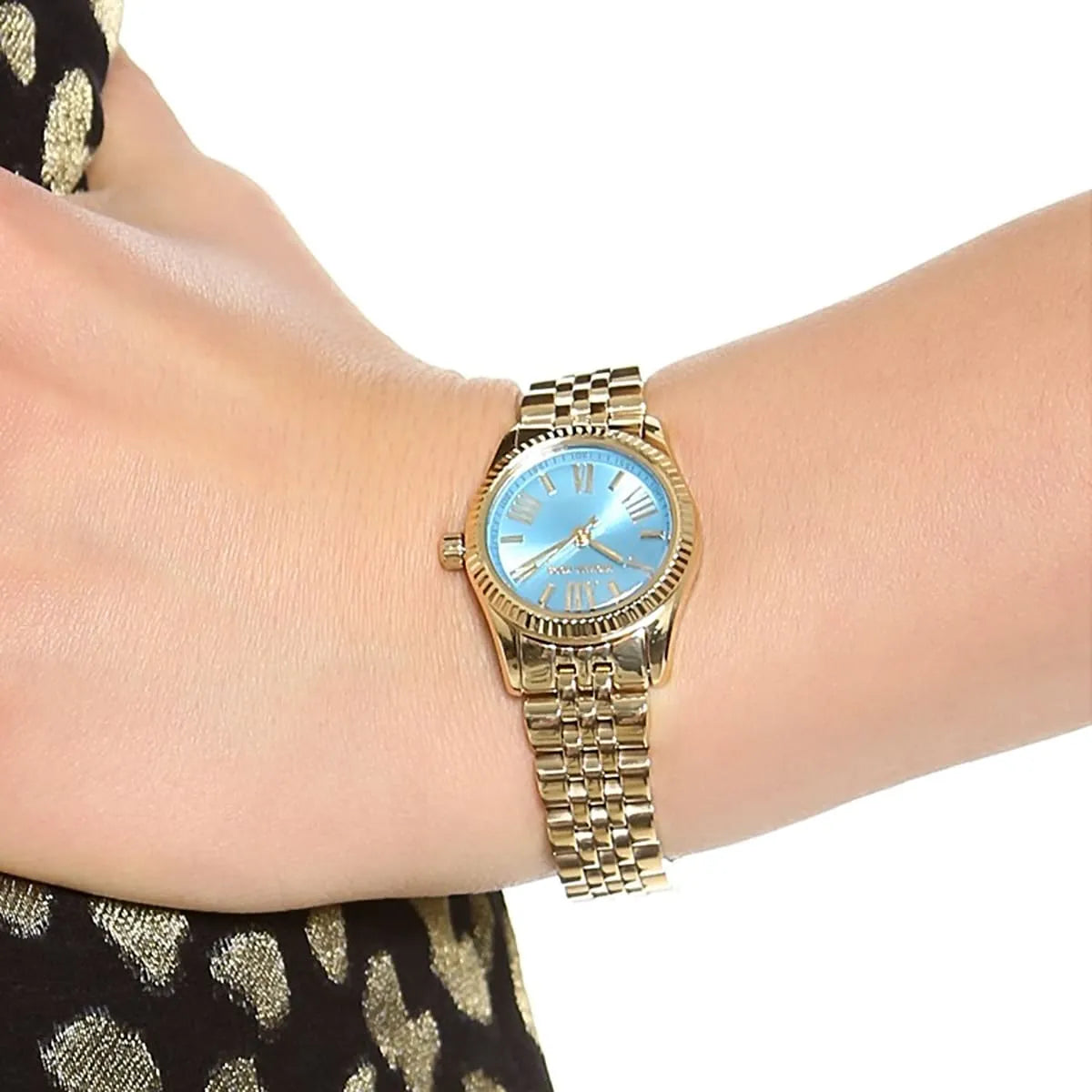Michael Kors Petite Lexington Ocean Blue Dial Women's Watch - MK3271