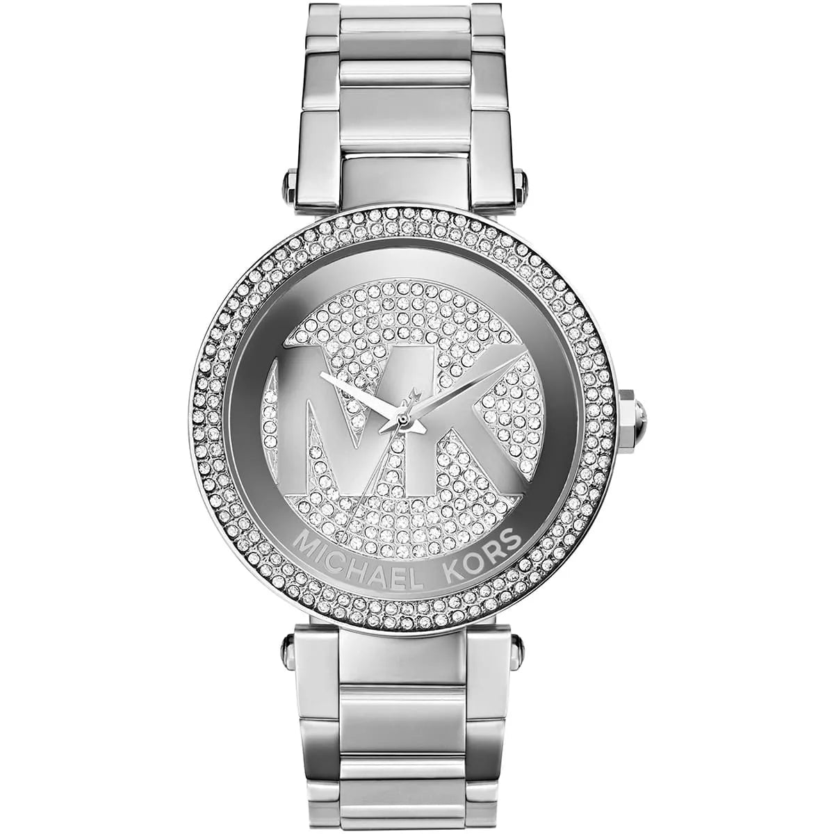 Michael Kors Parker Crystal Pave Dial Silver-Tone Watch - MK5925
