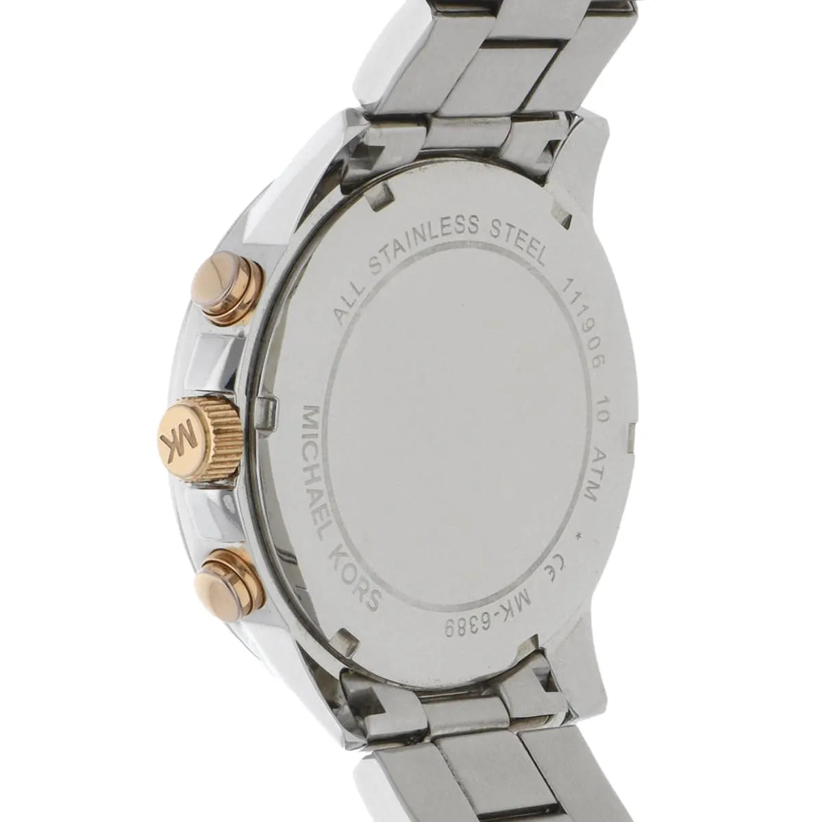 Michael Kors Bradshaw Chronograph Blue Dial Two Tone Steel Strap Watch For Women - MK6389
