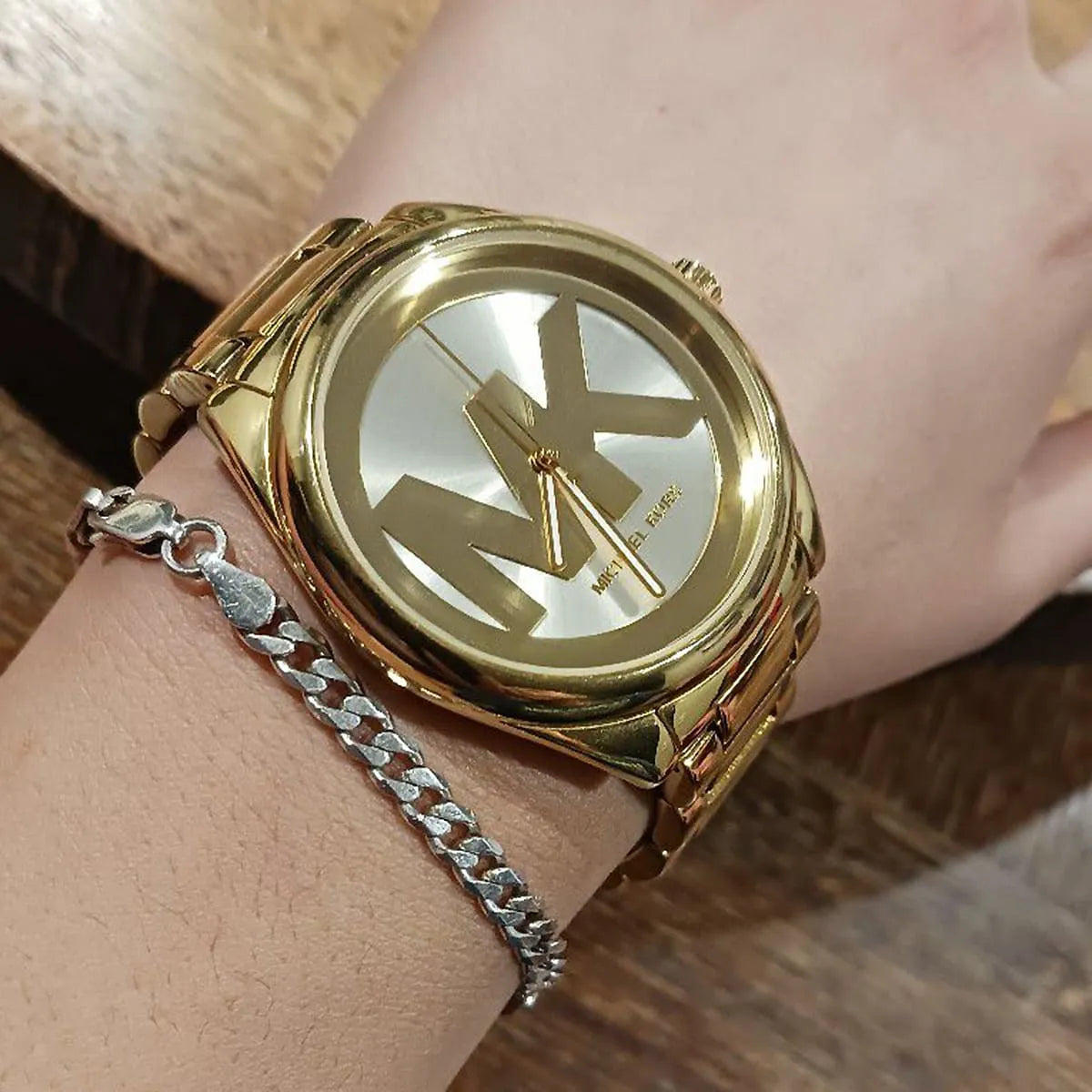 Michael Kors Janelle Three-Hand Gold Women's Watch - MK7086