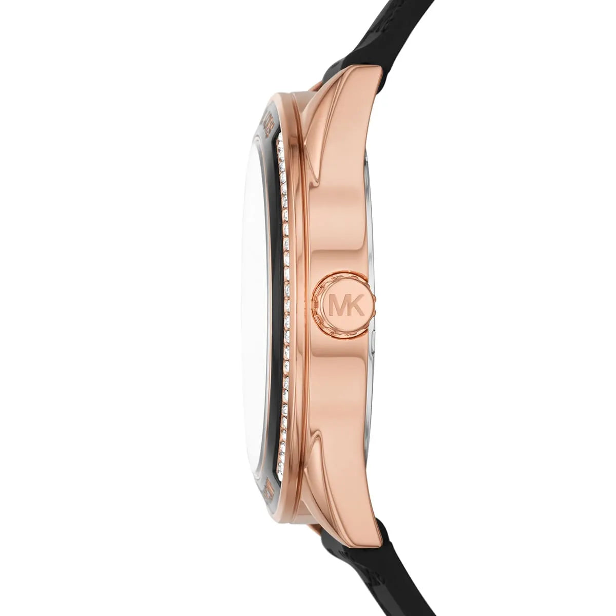Michael Kors Oversized Jessa Multifunction Black Silicone Strap Women's Watch - MK7266