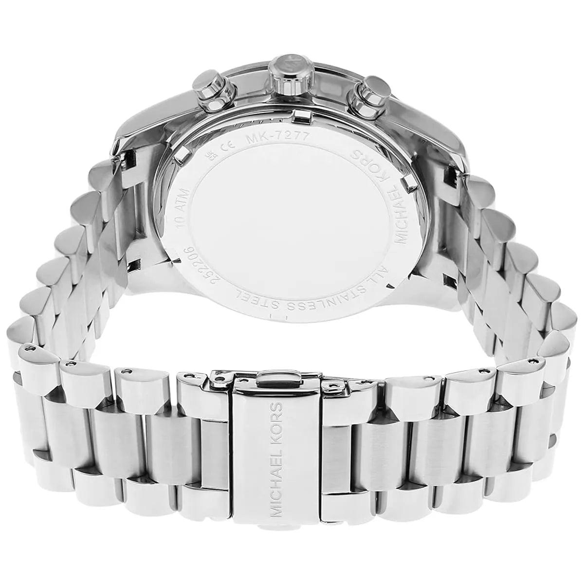 Michael Kors Lexington Chronograph Black Dial Silver Women's Watch - MK7277