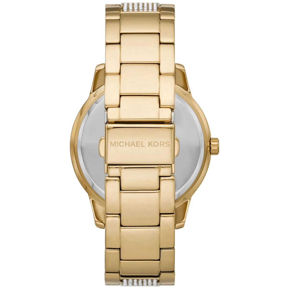 Michael Kors Tibby MK7292 case back showing transparent display and MK logo