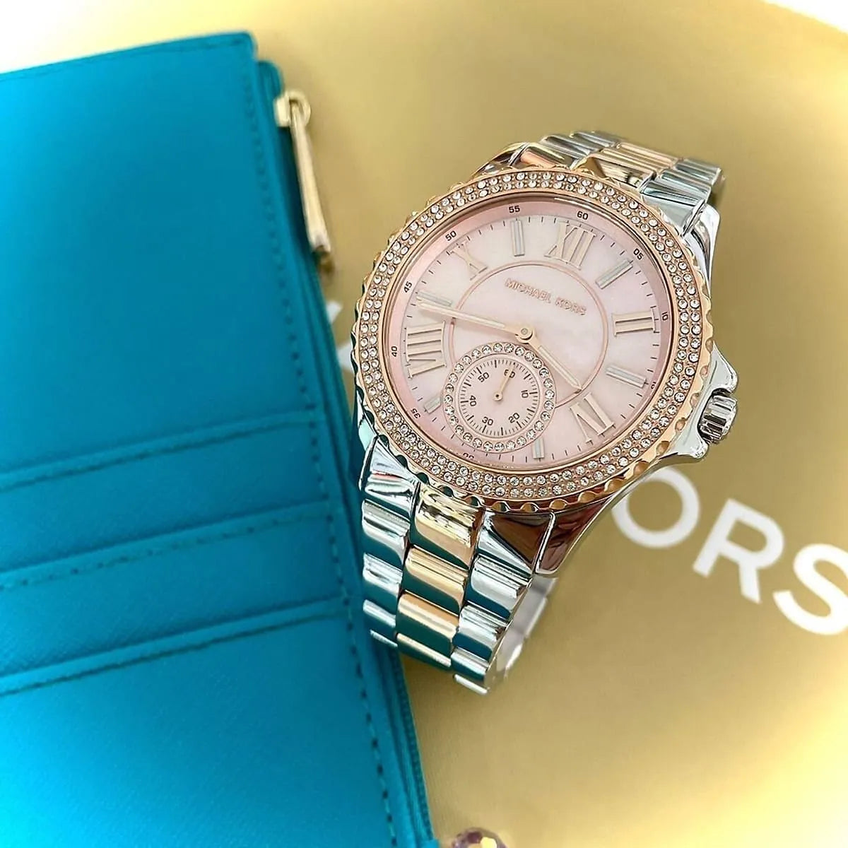 Michael Kors Everest watch with branded box and presentation packaging