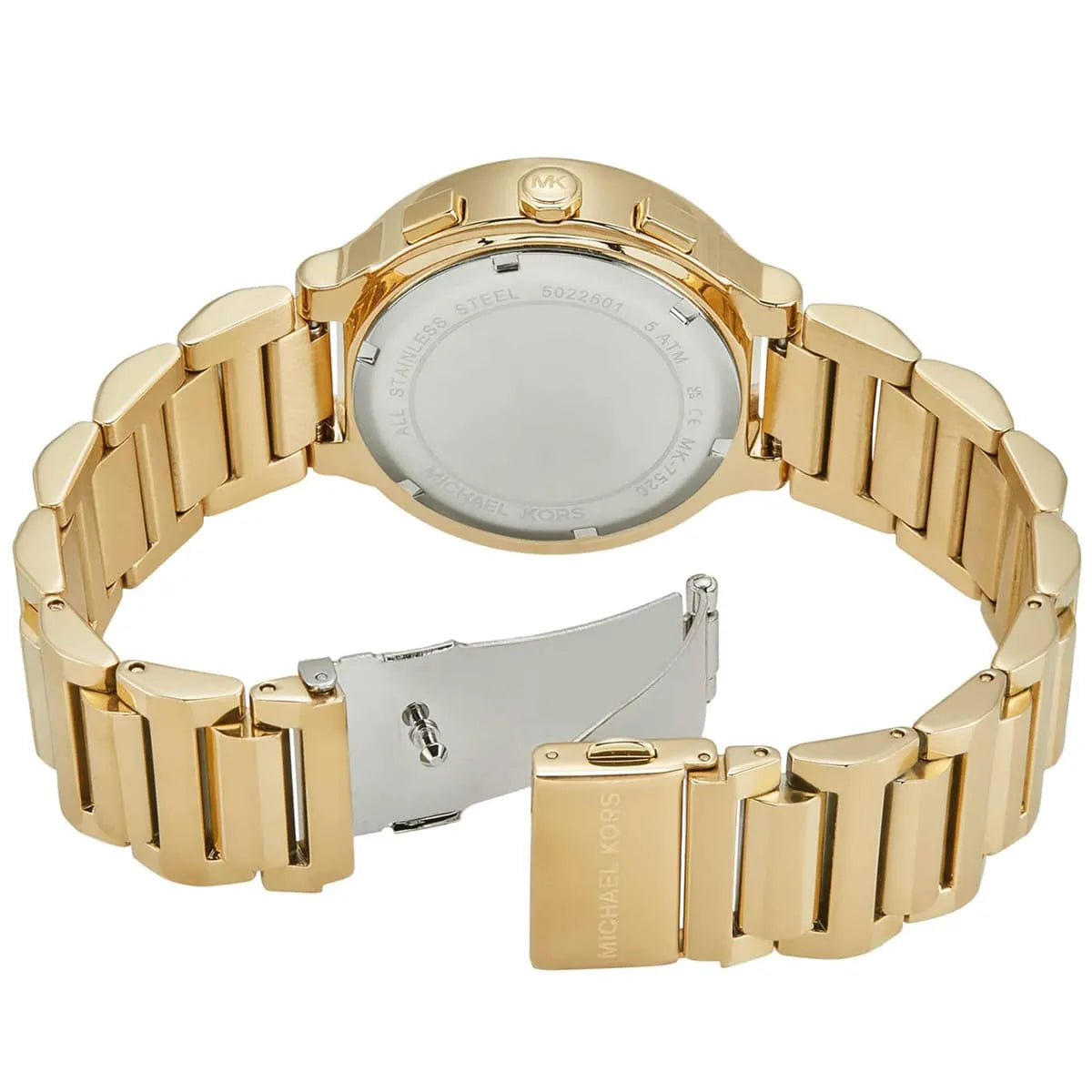 Michael Kors Oversized Gramercy Chronograph Quartz Gold Dial Ladies Watch MK7520