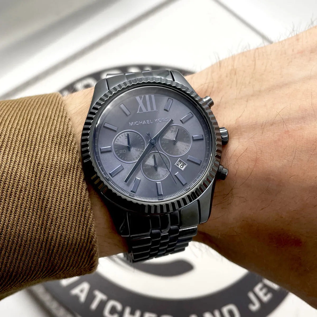 Michael Kors Lexington Chronograph Blue Men's Watch - MK8480