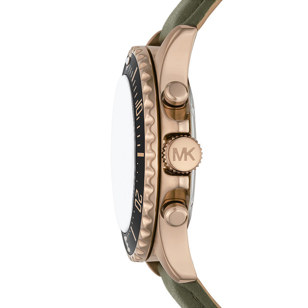 Michael Kors Everest Chronograph Leather Watch for Men MK9090