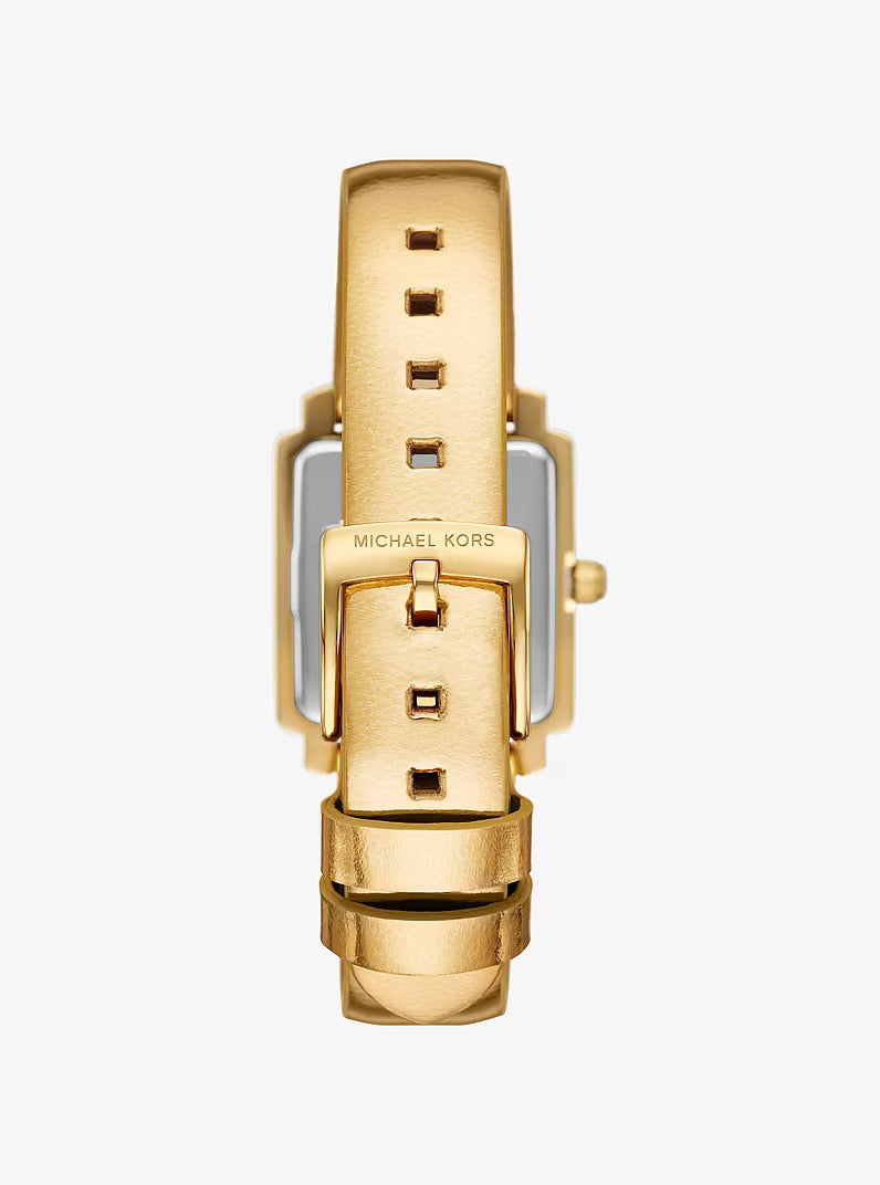 Michael Kors MKO1218 gold-tone bracelet strap with Michael Kors branding