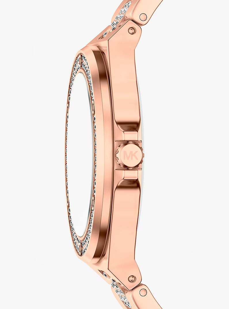 Michael Kors Lennox Pavé Rose Gold-Tone Women's Watch - MKO1247