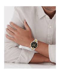 Movado Black Dial Rose Gold Tone Case Quartz Men's Watch - 0607845