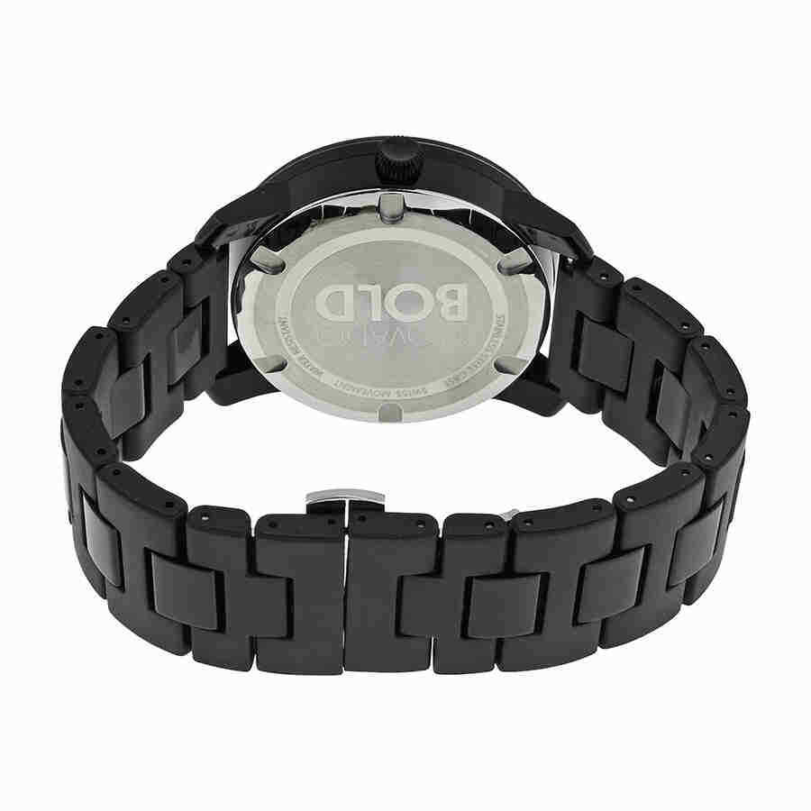Movado Bold 42 mm Black Dial TR90 Polyurethane Men's Watch 3600099