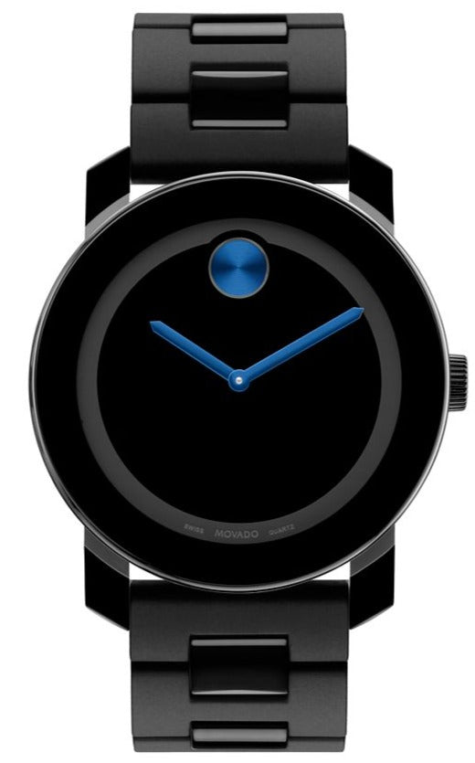 Movado Bold 42 mm Black Dial TR90 Polyurethane Men's Watch 3600099