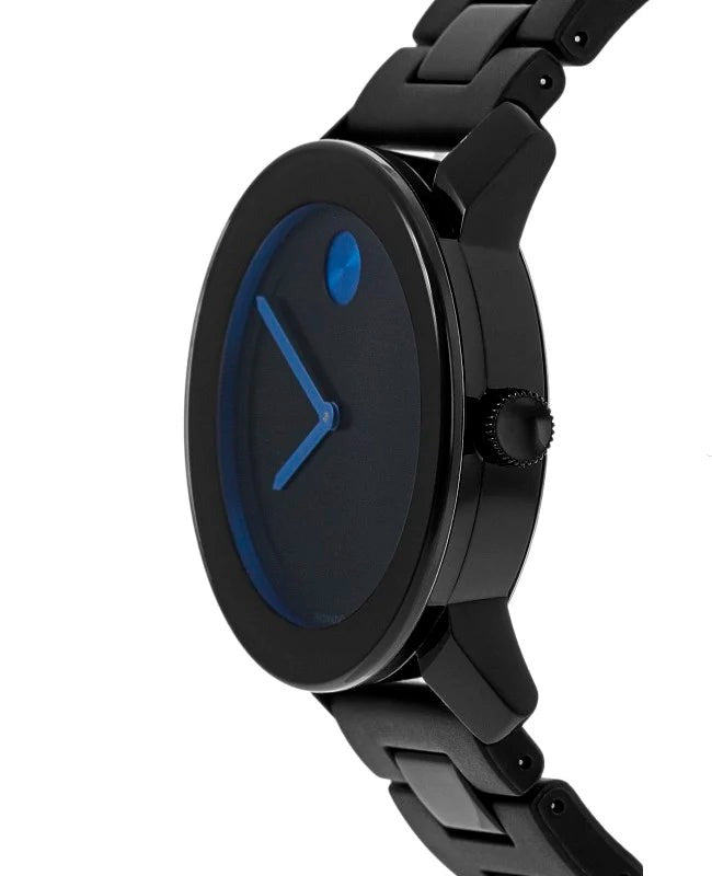 Movado Bold 42 mm Black Dial TR90 Polyurethane Men's Watch 3600099