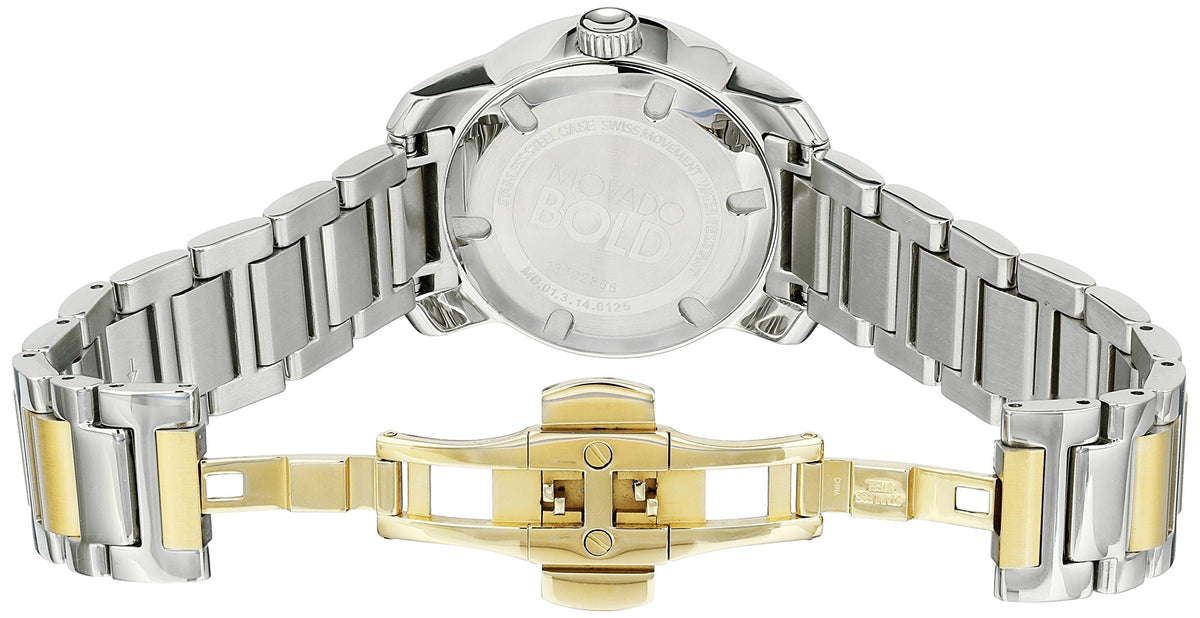 Movado Bold Silver Dial Two Tone Steel Strap Women Watch - 3600245