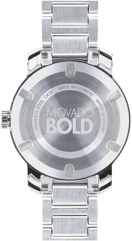 Movado Bold Crystal Pave Silver Dial Silver Steel Strap Women Watch - 3600254