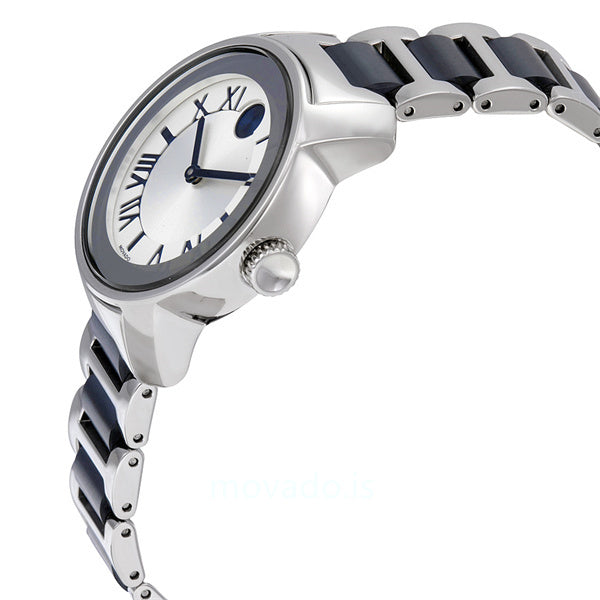 Movado Bold Silver Dial Two-tone Ladies Watch - 3600354