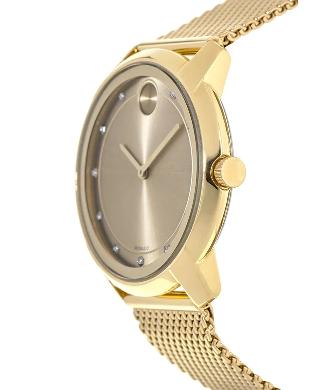 Movado Bold Gold Sunray Dial Watch - 3600460