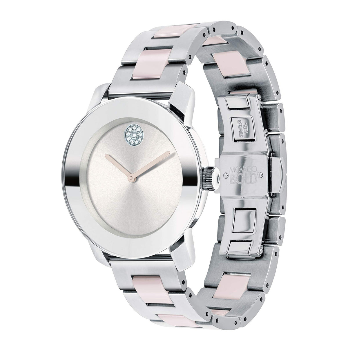 Movado Bold Ceramic Stainless Steel Strap Women Watches – 3600702