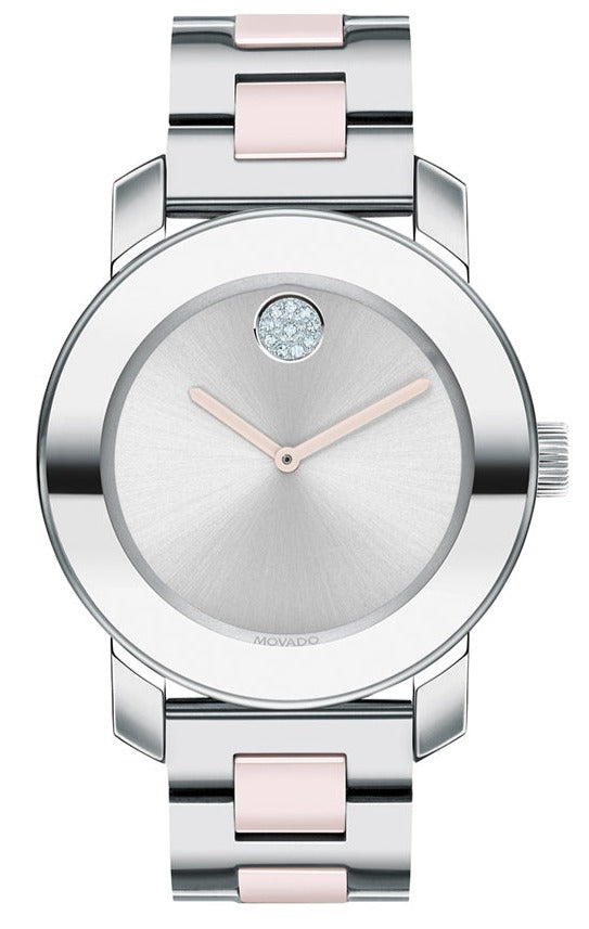 Movado Bold Ceramic Stainless Steel Strap Women Watches – 3600702