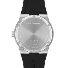 Movado Bold Fusion Analog with Black Dial and Black Silicone Strap Men's Watch - 3601079