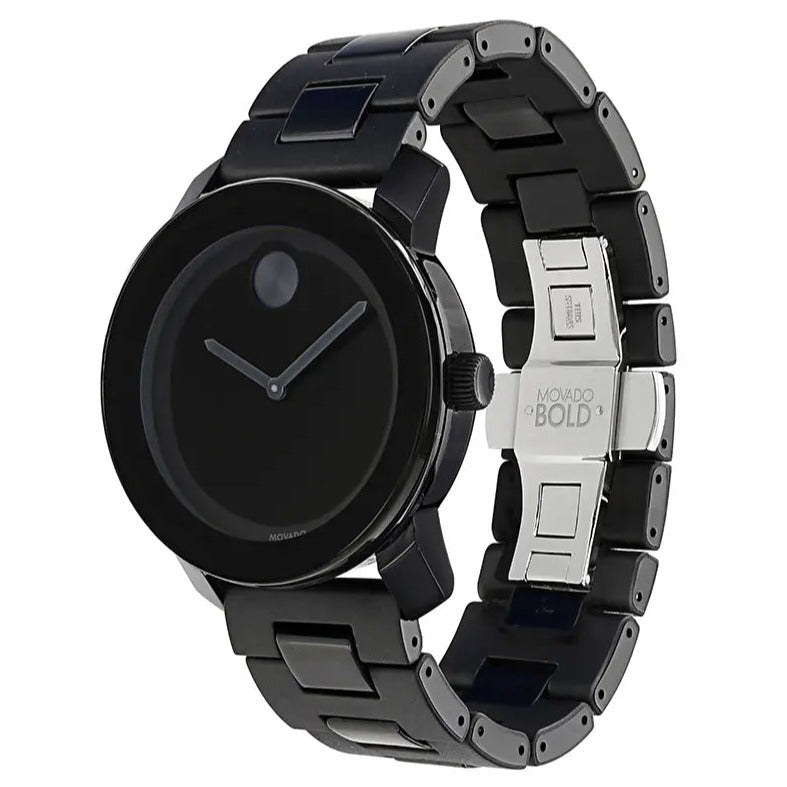 Movado Bold Large Black Polymer Mens Watch - 3600047