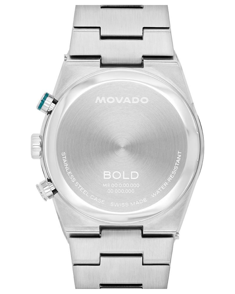 Movado BOLD Quest 42MM Green Chronograph Stainless Steel Men's Watch - 3601200