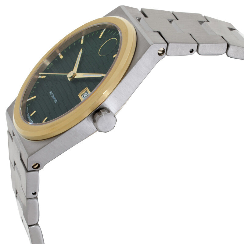 Movado BOLD Quest Automatic Green Dial Stainless Steel Bracelet Men's Watch - 3600942