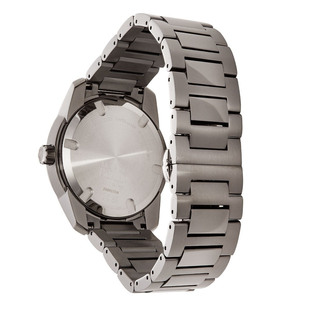 Movado BOLD Verso Gunmetal Ion-Plated Bracelet Men's Watch - 3600860