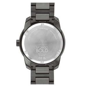 Movado BOLD Verso Gunmetal Ion-Plated Bracelet Men's Watch - 3600860