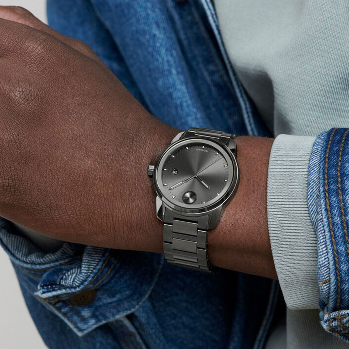 Movado BOLD Verso Gunmetal Ion-Plated Bracelet Men's Watch - 3600860