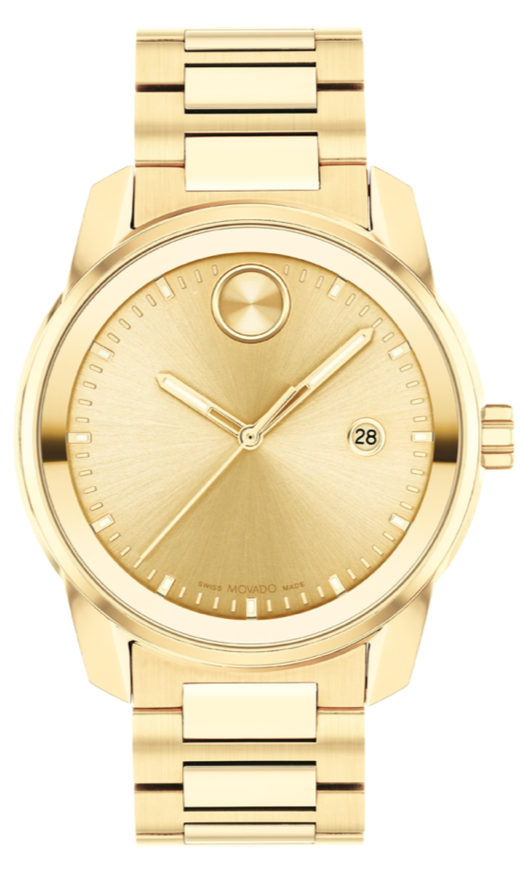 Movado BOLD Verso 42mm Goldtone Mens Watch 3600861
