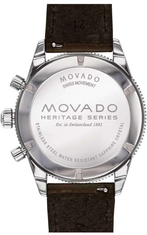 Movado Heritage Navy Dial Chronograph Men's Watch - 3650061