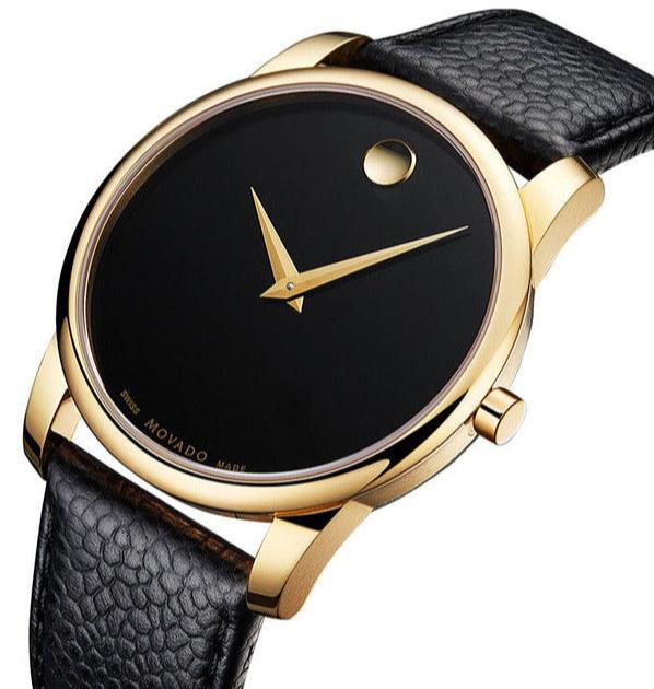 Movado Museum Classic Quartz Black Dial Men's Watch - 0607014