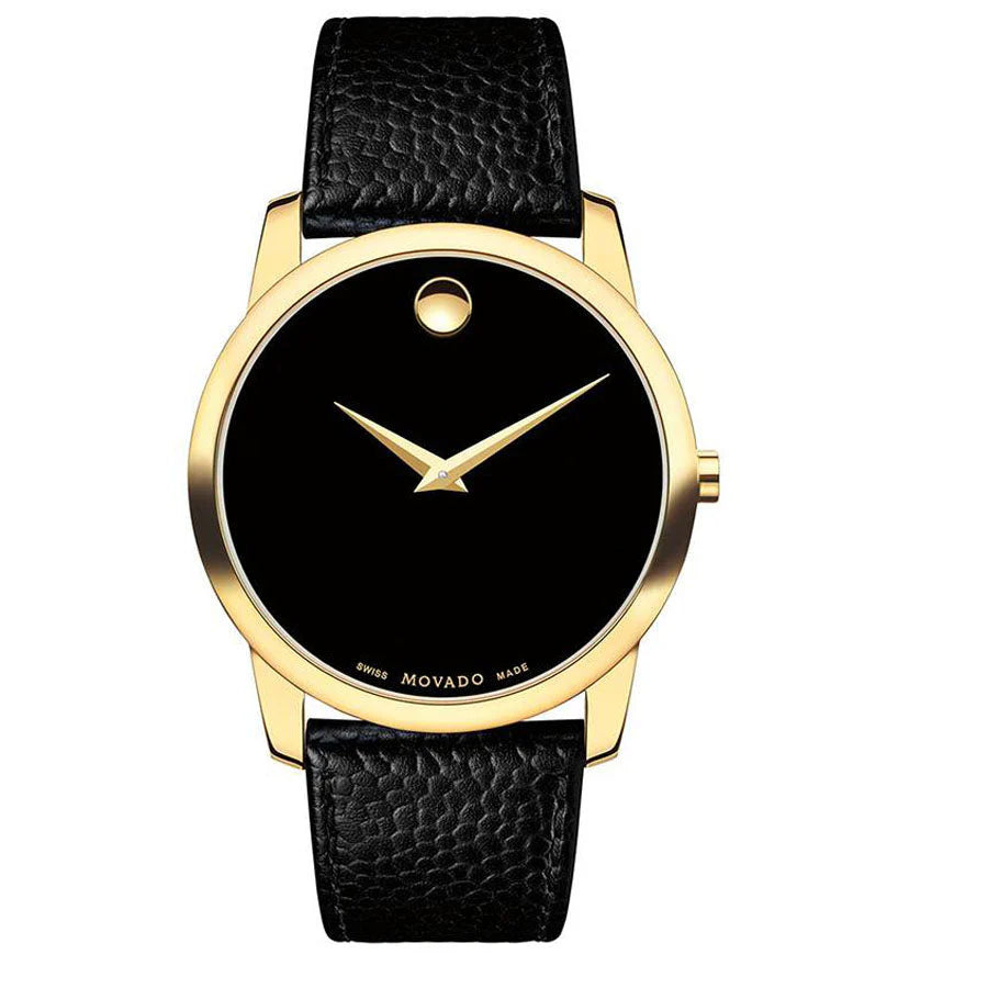 Movado Museum Classic Quartz Black Dial Men's Watch - 0607014