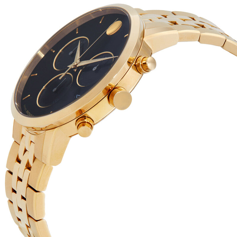 Movado Museum Classic Chronograph Black Dial Men's Watch - 0607810
