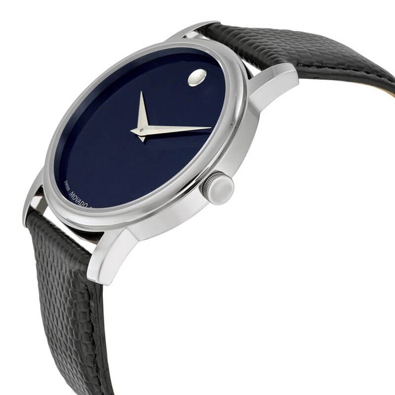 Movado Museum Classic Quartz Blue Dial Men's Watch - 2100009