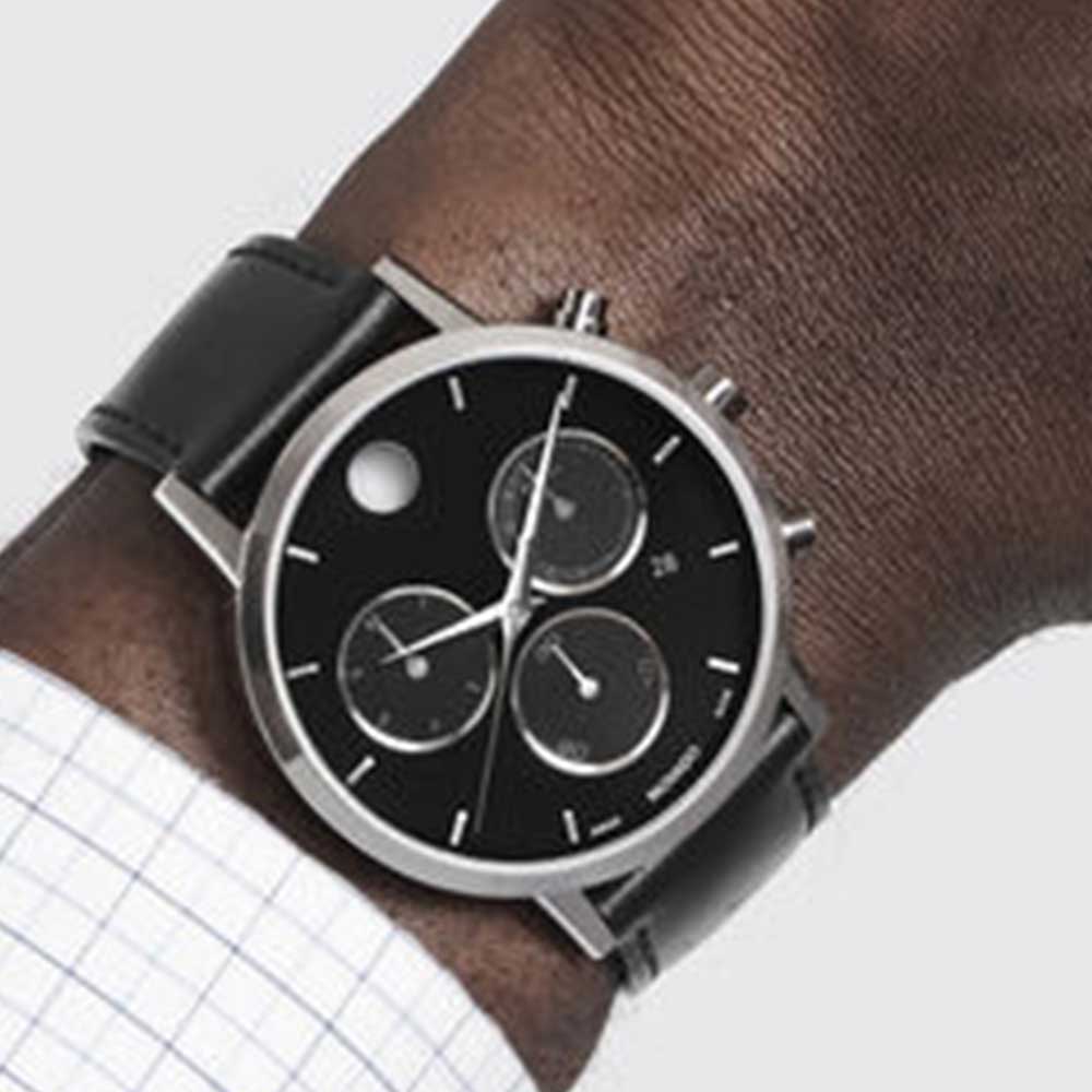 Movado Museum Classic Day Date Chronograph 42mm Men's Watch - 0607778