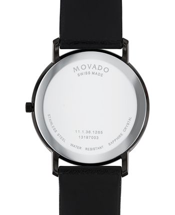 Movado Sapphire Black Men's Watch - 0606884