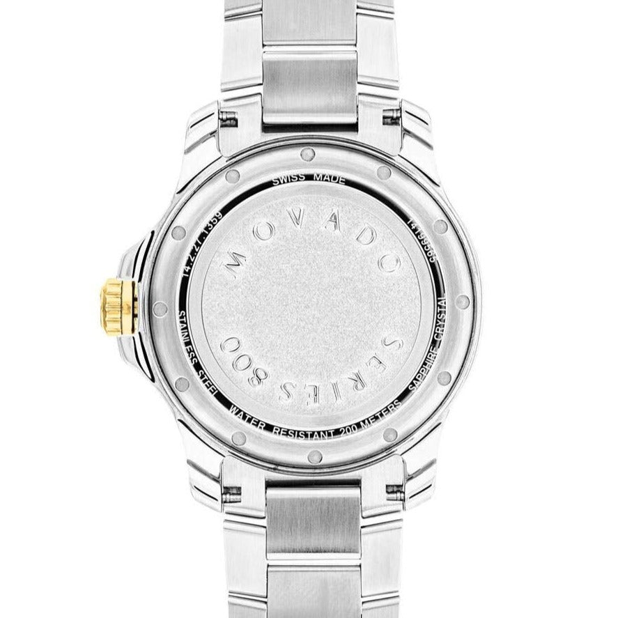 Movado Series 800 Green Dial Two Tone Steel Strap Men Watch - 2600147
