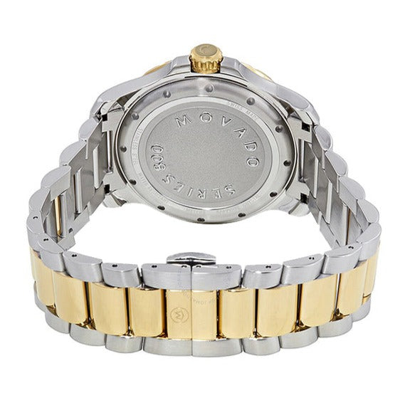 Movado Series 800 Green Dial Two Tone Steel Strap Men Watch - 2600147